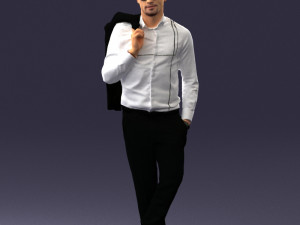 man in pose 0200 3d print ready 3D Druckmodell