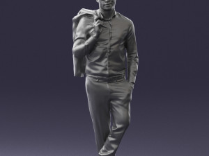 man in pose 0200 3d print ready 3D Druckmodell