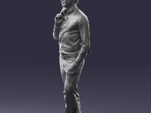 man in pose 0200 3d print ready 3D Druckmodell