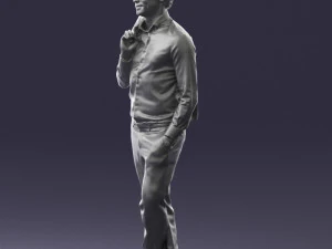000536 Stylish Man with Sunglasses Fashion Male Character 3d print ready 3D Print Model