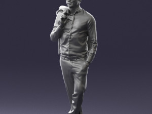 man in pose 0200 3d print ready 3D Druckmodell