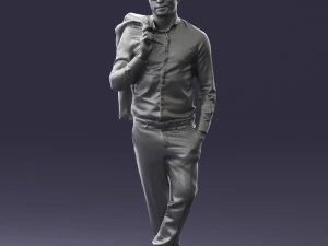 000536 Stylish Man with Sunglasses Fashion Male Character 3d print ready 3D Print Model