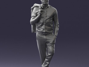 man in pose 0200 3d print ready 3D Druckmodell