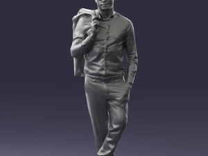 000536 Stylish Man with Sunglasses Fashion Male Character 3d print ready 3D Print Model