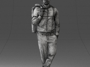 man in pose 0200 3d print ready 3D Druckmodell