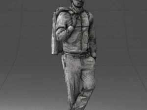 000536 Stylish Man with Sunglasses Fashion Male Character 3d print ready 3D Print Model