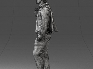 man in pose 0200 3d print ready 3D Druckmodell