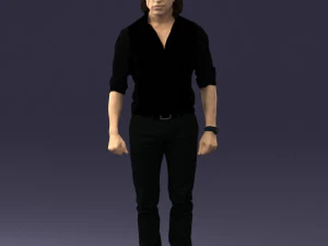 man in black dress 0201 3d print ready 3D Print Model