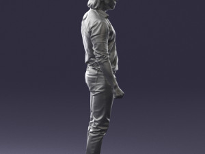man in black dress 0201 3d print ready Model Cetak 3D