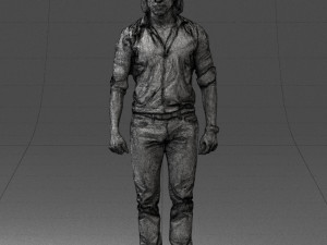 man in black dress 0201 3d print ready Model Cetak 3D