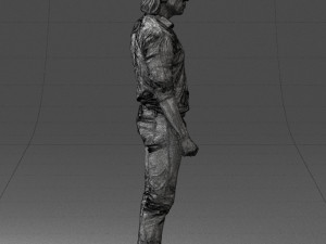 man in black dress 0201 3d print ready Model Cetak 3D
