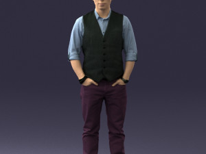 man in pose 0203 Modelo 3D