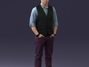 man in pose 0203 Modelo 3D