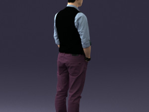 man in pose 0203 Modelo 3D
