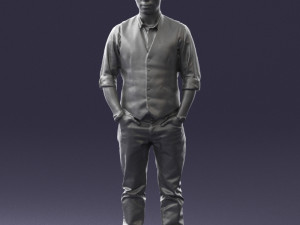 man in pose 0203 Modelo 3D