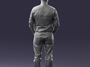 man in pose 0203 Modelo 3D