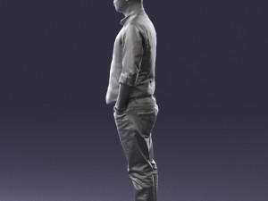 man in pose 0203 Modelo 3D