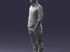 man in pose 0203 Modelo 3D