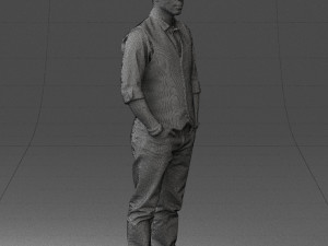 man in pose 0203 Modelo 3D