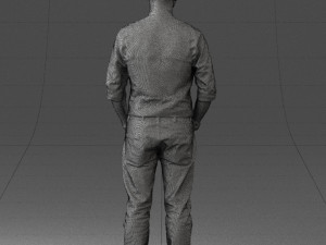 man in pose 0203 Modelo 3D