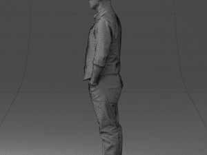 man in pose 0203 Modelo 3D