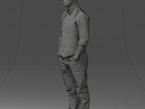 man in pose 0203 Modelo 3D