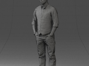 man in pose 0203 Modelo 3D