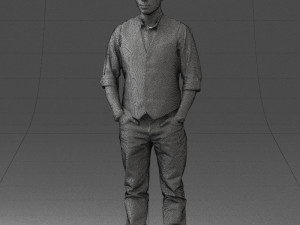 man in pose 0203 Modelo 3D