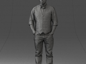 man in pose 0203 Modelo 3D