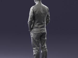 man in pose 0203 3d print ready 3D-Druckmodell