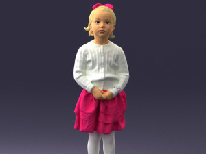 girl in pose 0166 3d print ready 3D Baskı Modeli