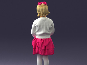 girl in pose 0166 3d print ready 3D-Druckmodell