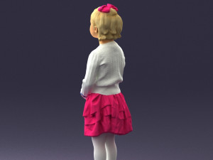 girl in pose 0166 3d print ready 3D-Druckmodell