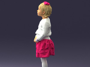 girl in pose 0166 3d print ready 3D-Druckmodell