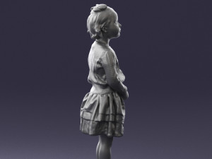 girl in pose 0166 3d print ready 3D-Druckmodell