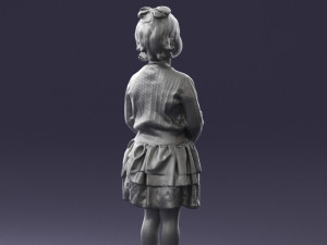 girl in pose 0166 3d print ready 3D-Druckmodell
