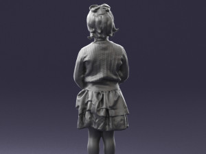 girl in pose 0166 3d print ready 3D-Druckmodell
