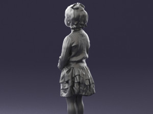 girl in pose 0166 3d print ready 3D-Druckmodell