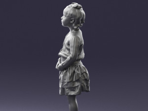 girl in pose 0166 3d print ready 3D-Druckmodell