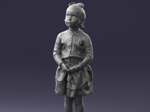 girl in pose 0166 3d print ready 3D-Druckmodell
