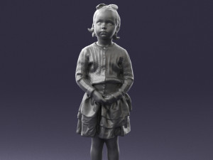 girl in pose 0166 3d print ready 3D-Druckmodell