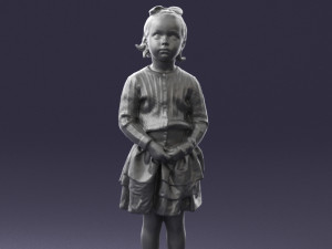 girl in pose 0166 3d print ready 3D-Druckmodell