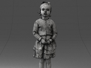 girl in pose 0166 3d print ready 3D-Druckmodell