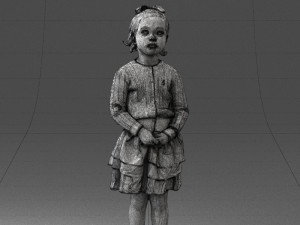 girl in pose 0166 3d print ready 3D-Druckmodell