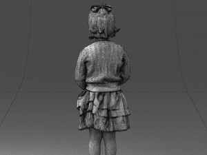 girl in pose 0166 3d print ready 3D-Druckmodell