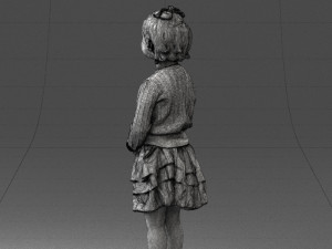 girl in pose 0166 3d print ready 3D-Druckmodell