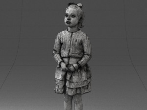 girl in pose 0166 3d print ready 3D-Druckmodell