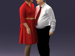 老夫婦0177 3Dモデル