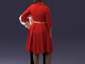 000513 Older Couple Standing Together Realistic Male and Female Characters 3D Model