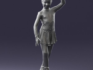 ice skating girl 0158 Model 3D